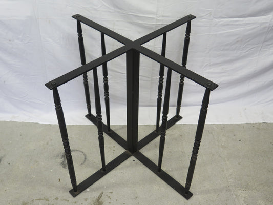 VINTAGE HANDMADE SQUARE WROUGHT IRON TABLE BASE LIGURE MANUFACTURE CH