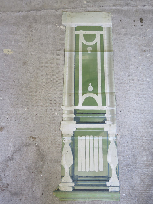 35x120 cm ANCIENT SCENOGRAPHY BACKDROP FOR THEATER THEATER COLORED COLUMN CL2.34