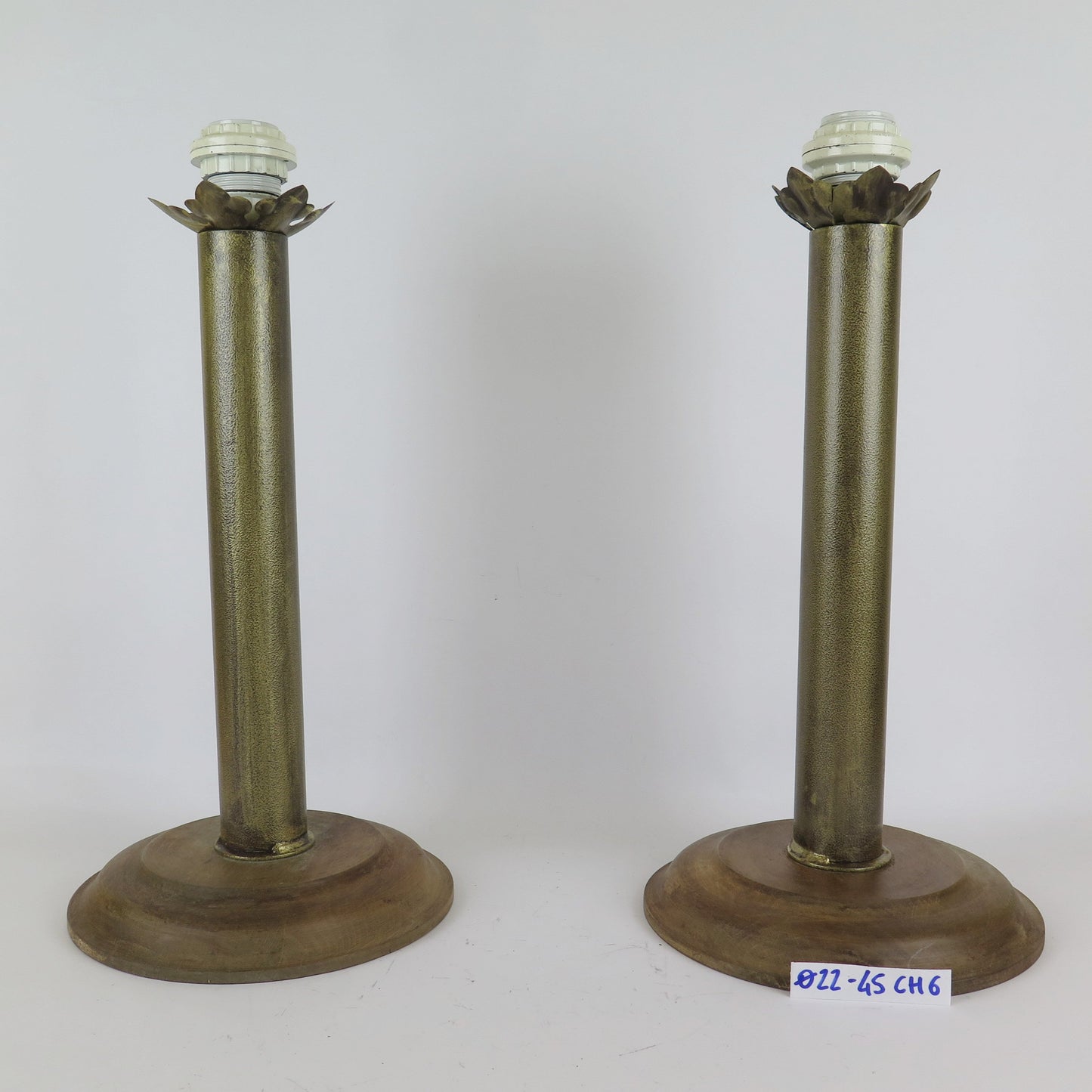 PAIR OF DESK LAMPS ABAT-JOUR VINTAGE DESIGN CH6 LAMP