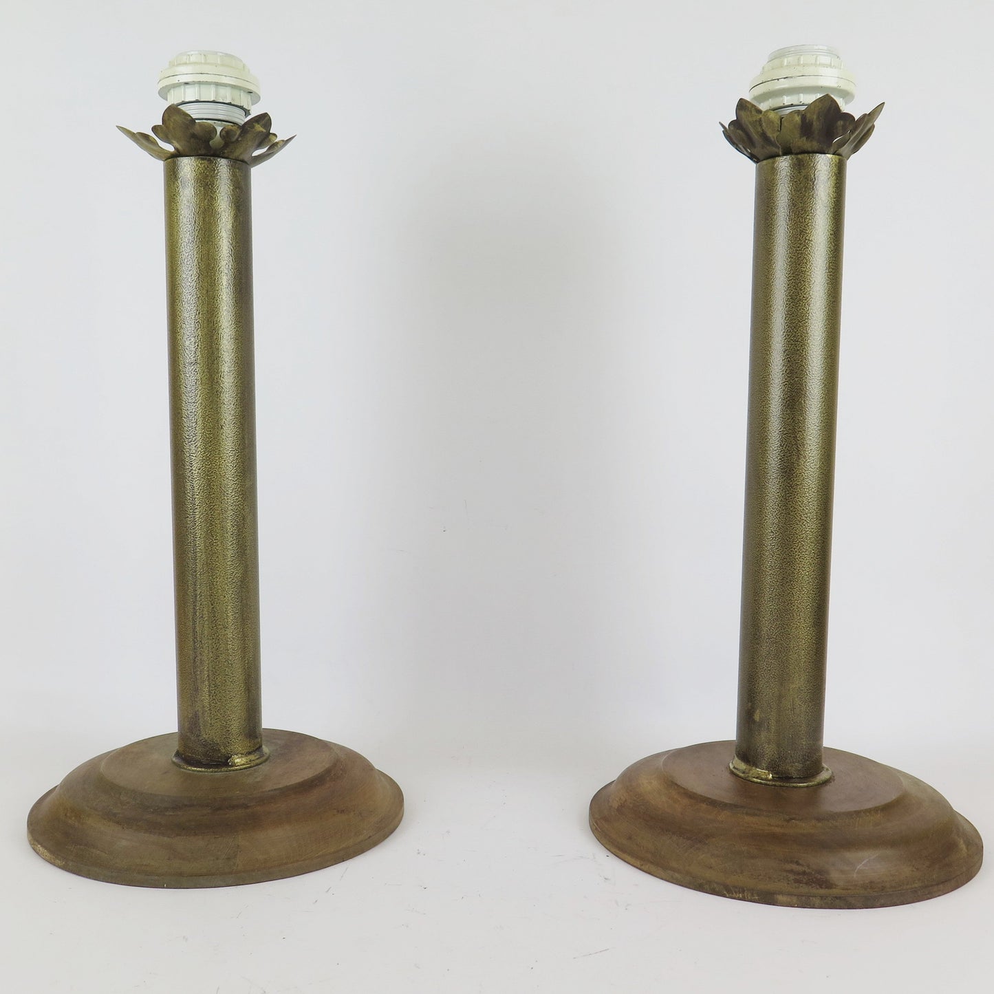 PAIR OF DESK LAMPS ABAT-JOUR VINTAGE DESIGN CH6 LAMP